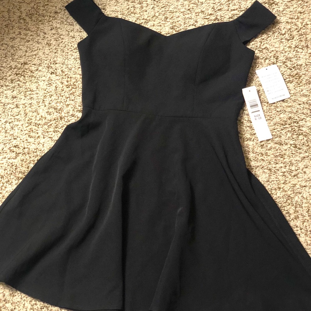 Black mini dress